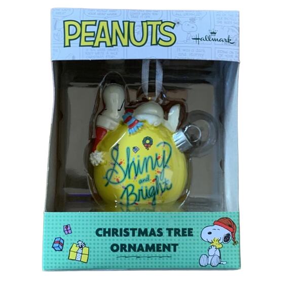 Hallmark Peanuts Snoopy Christmas Tree Ornament New‎ condition - Picture 1 of 2